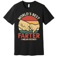 Vintage World's Best Farter I Mean Father Premium T-Shirt