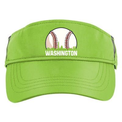 Vintage Washington Cityscape Retro Dad Baseball Lover Great Gift Adult Drive Performance Visor