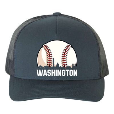 Vintage Washington Cityscape Retro Dad Baseball Lover Great Gift Yupoong Adult 5-Panel Trucker Hat