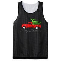 Vintage Wagon Christmas Tree On Car Mesh Reversible Basketball Jersey Tank