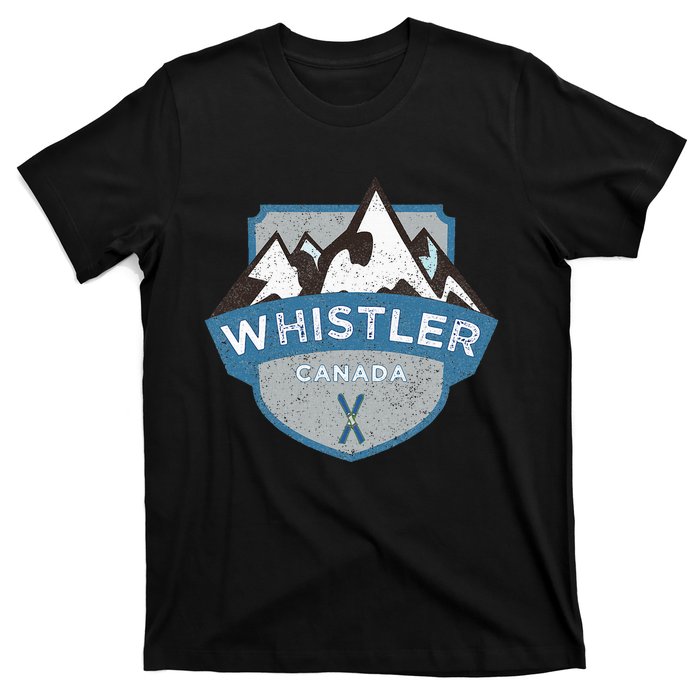 Vintage Whistler Canada Illustration T-Shirt