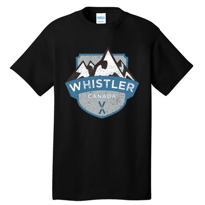 Vintage Whistler Canada Illustration Tall T-Shirt