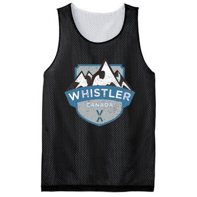 Vintage Whistler Canada Illustration Mesh Reversible Basketball Jersey Tank