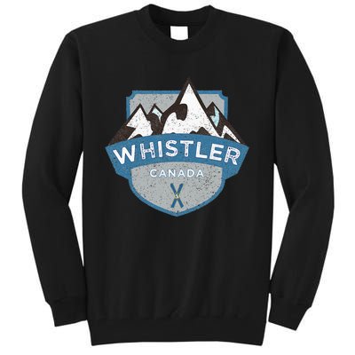 Vintage Whistler Canada Illustration Tall Sweatshirt