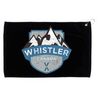 Vintage Whistler Canada Illustration Grommeted Golf Towel