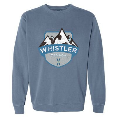 Vintage Whistler Canada Illustration Garment-Dyed Sweatshirt