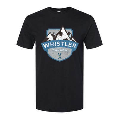 Vintage Whistler Canada Illustration Softstyle CVC T-Shirt