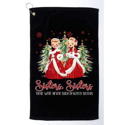 Vintage White Christmas Movie 1954 Sisters Sisters Xmas Snow Platinum Collection Golf Towel