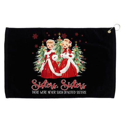 Vintage White Christmas Movie 1954 Sisters Sisters Xmas Snow Grommeted Golf Towel