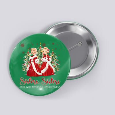 Vintage White Christmas Movie 1954 Sisters Sisters Xmas Snow Button