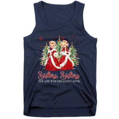 Vintage White Christmas Movie 1954 Sisters Sisters Xmas Snow Tank Top