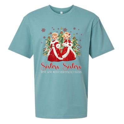 Vintage White Christmas Movie 1954 Sisters Sisters Xmas Snow Sueded Cloud Jersey T-Shirt