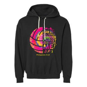 Volleyball Women Christian Christ Garment-Dyed Fleece Hoodie