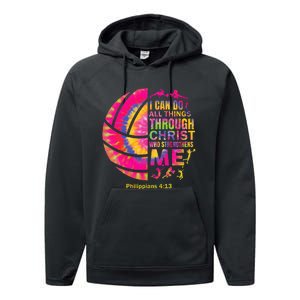 Volleyball Women Christian Christ Performance Fleece Hoodie