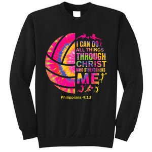 Volleyball Women Christian Christ Sweatshirt