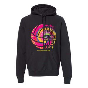 Volleyball Women Christian Christ Premium Hoodie