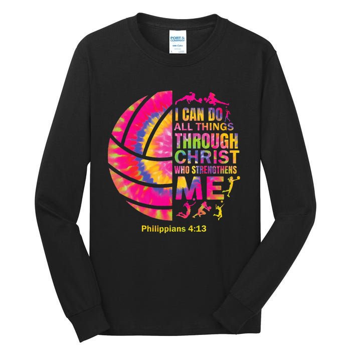 Volleyball Women Christian Christ Tall Long Sleeve T-Shirt