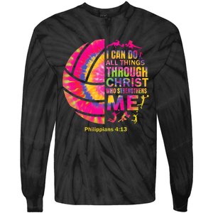 Volleyball Women Christian Christ Tie-Dye Long Sleeve Shirt