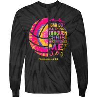 Volleyball Women Christian Christ Tie-Dye Long Sleeve Shirt