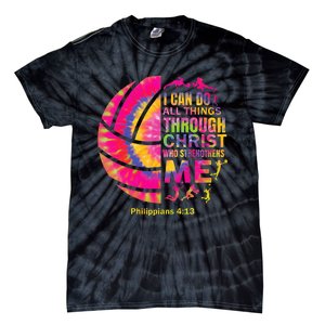 Volleyball Women Christian Christ Tie-Dye T-Shirt