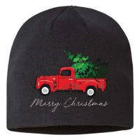 Vintage Wagon Christmas Tree On Car Xmas Vacation Sustainable Beanie