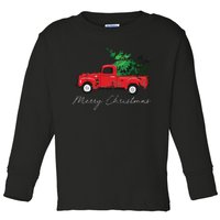 Vintage Wagon Christmas Tree On Car Xmas Vacation Toddler Long Sleeve Shirt