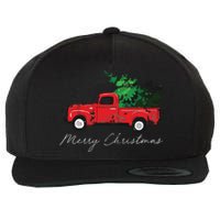 Vintage Wagon Christmas Tree On Car Xmas Vacation Wool Snapback Cap