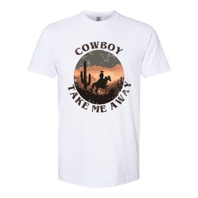 Vintage Western Cowgirl Take Me Away Softstyle® CVC T-Shirt