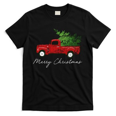 Vintage Wagon Christmas Truck T-Shirt