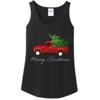 Vintage Wagon Christmas Truck Ladies Essential Tank