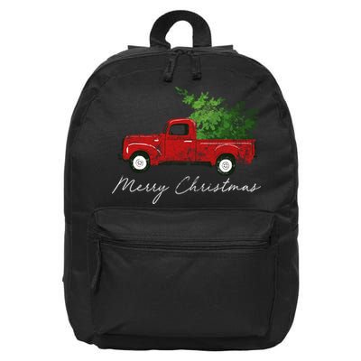 Vintage Wagon Christmas Truck 16 in Basic Backpack