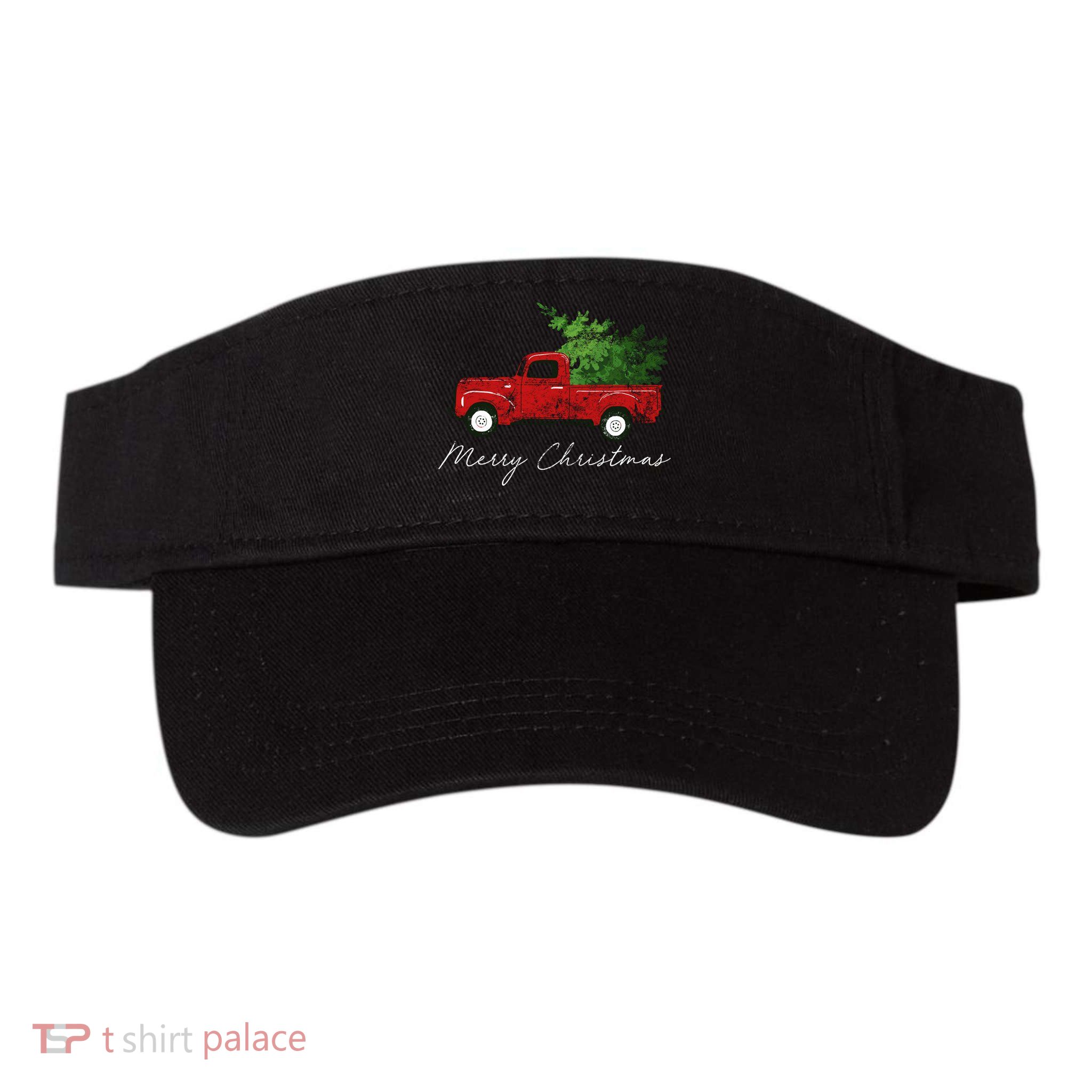 Vintage Wagon Christmas Truck Visor