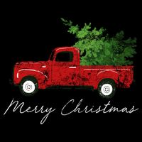Vintage Wagon Christmas Truck Visor