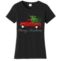 Vintage Wagon Christmas Truck Women's T-Shirt