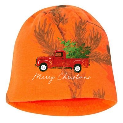 Vintage Wagon Christmas Truck Kati - Camo Knit Beanie