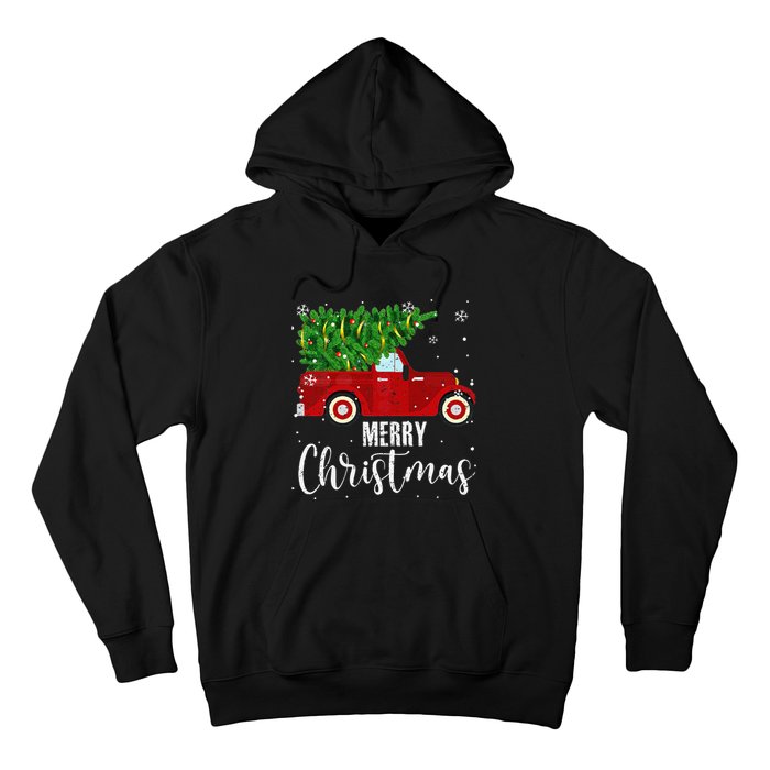 Vintage Wagon Christmas Tree On Car Xmas Vacation Hoodie