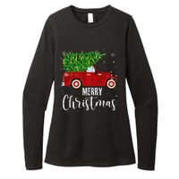 Vintage Wagon Christmas Tree On Car Xmas Vacation Womens CVC Long Sleeve Shirt