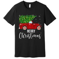 Vintage Wagon Christmas Tree On Car Xmas Vacation Premium T-Shirt