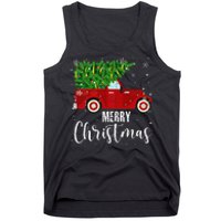 Vintage Wagon Christmas Tree On Car Xmas Vacation Tank Top