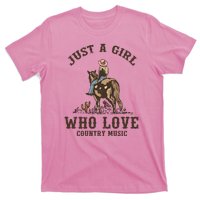 Vintage Western Cowgirl Just A Girl Who Love Country Music T-Shirt