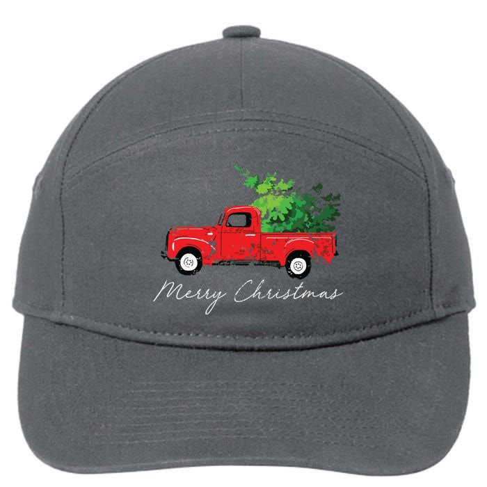 Vintage Wagon Christmas Tree On Car Xmas Vacation 7-Panel Snapback Hat