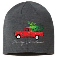 Vintage Wagon Christmas Tree On Car Xmas Vacation Sustainable Beanie