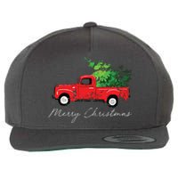 Vintage Wagon Christmas Tree On Car Xmas Vacation Wool Snapback Cap