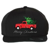 Vintage Wagon Christmas Tree On Car Xmas Vacation Wool Snapback Cap