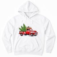 Vintage Wagon Christmas Shirts Xmas Tree On Car Red Truck Hoodie