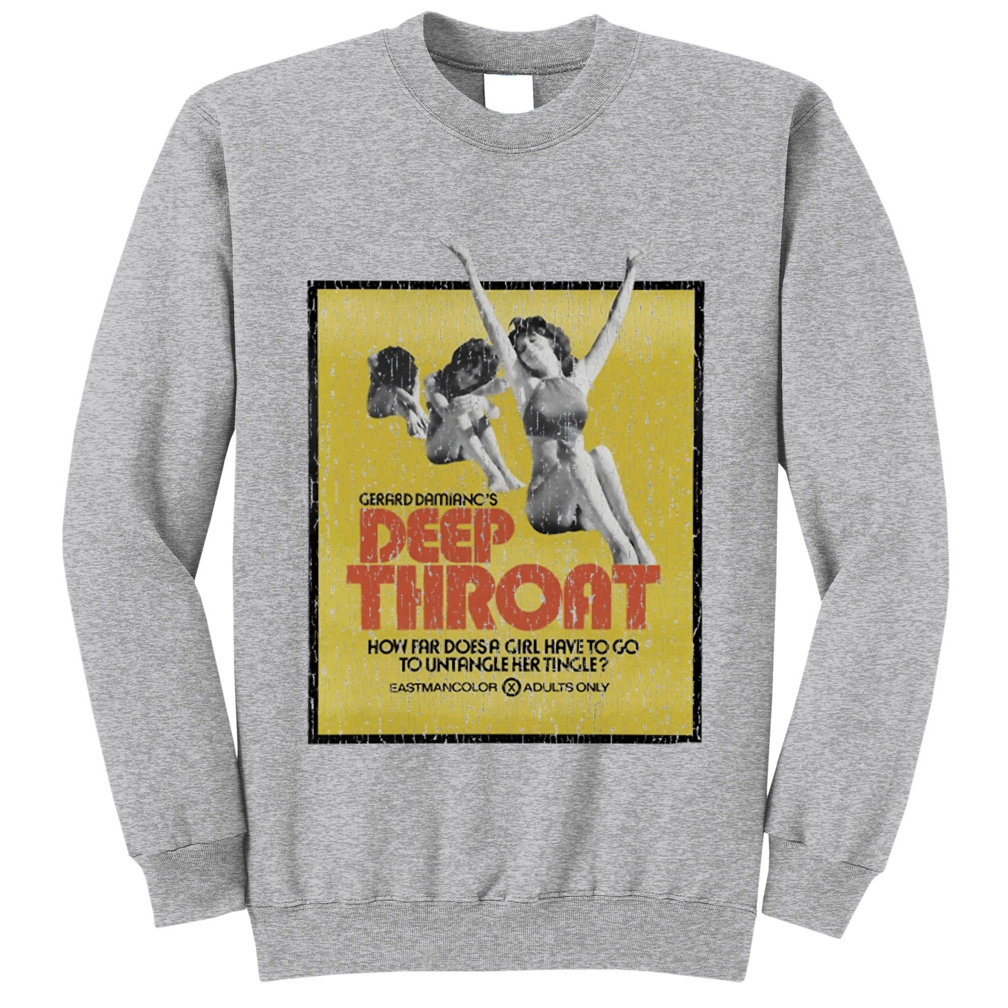 Vintage Worn Crack Deephroat 1972 Tall Sweatshirt