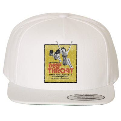 Vintage Worn Crack Deephroat 1972 Wool Snapback Cap