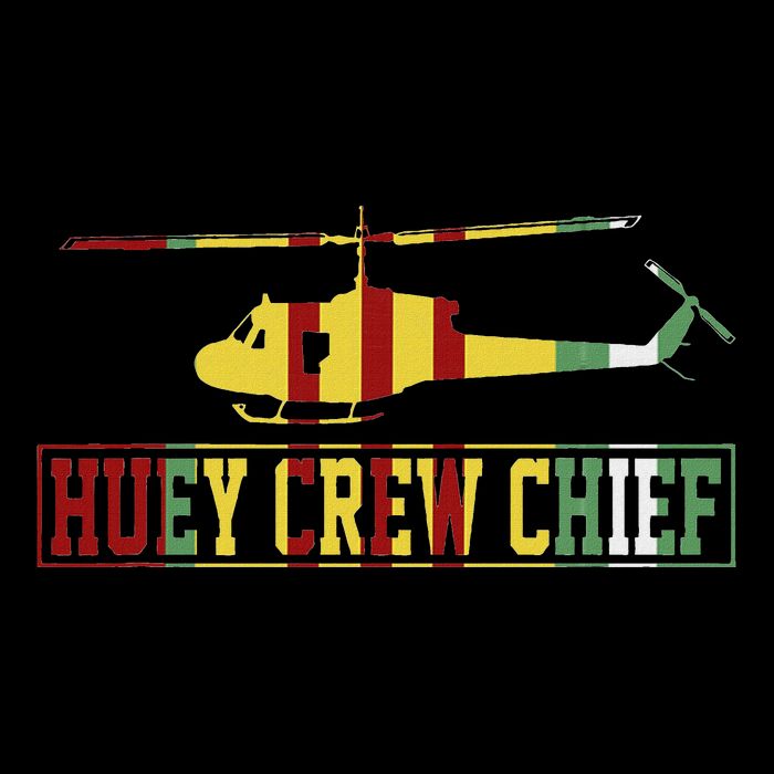 Vietnam War Crew Chief Uh1 Huey Crew Chief Vietnam Veteran Cooling Performance Crew T-Shirt