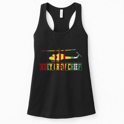 Vietnam War Crew Chief Uh1 Huey Crew Chief Vietnam Veteran Womens Tank Top