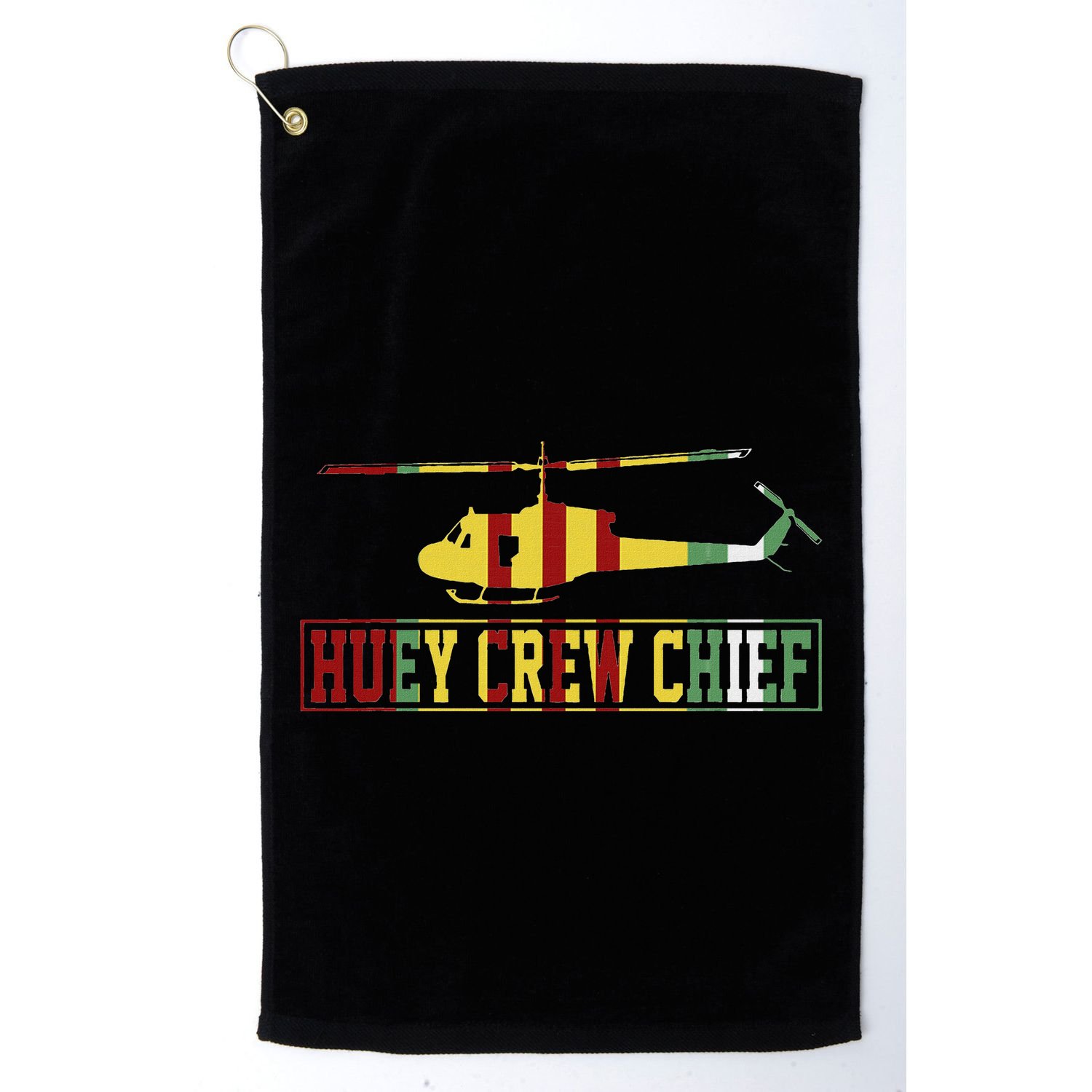 Vietnam War Crew Chief Uh1 Huey Crew Chief Vietnam Veteran Golf Towel